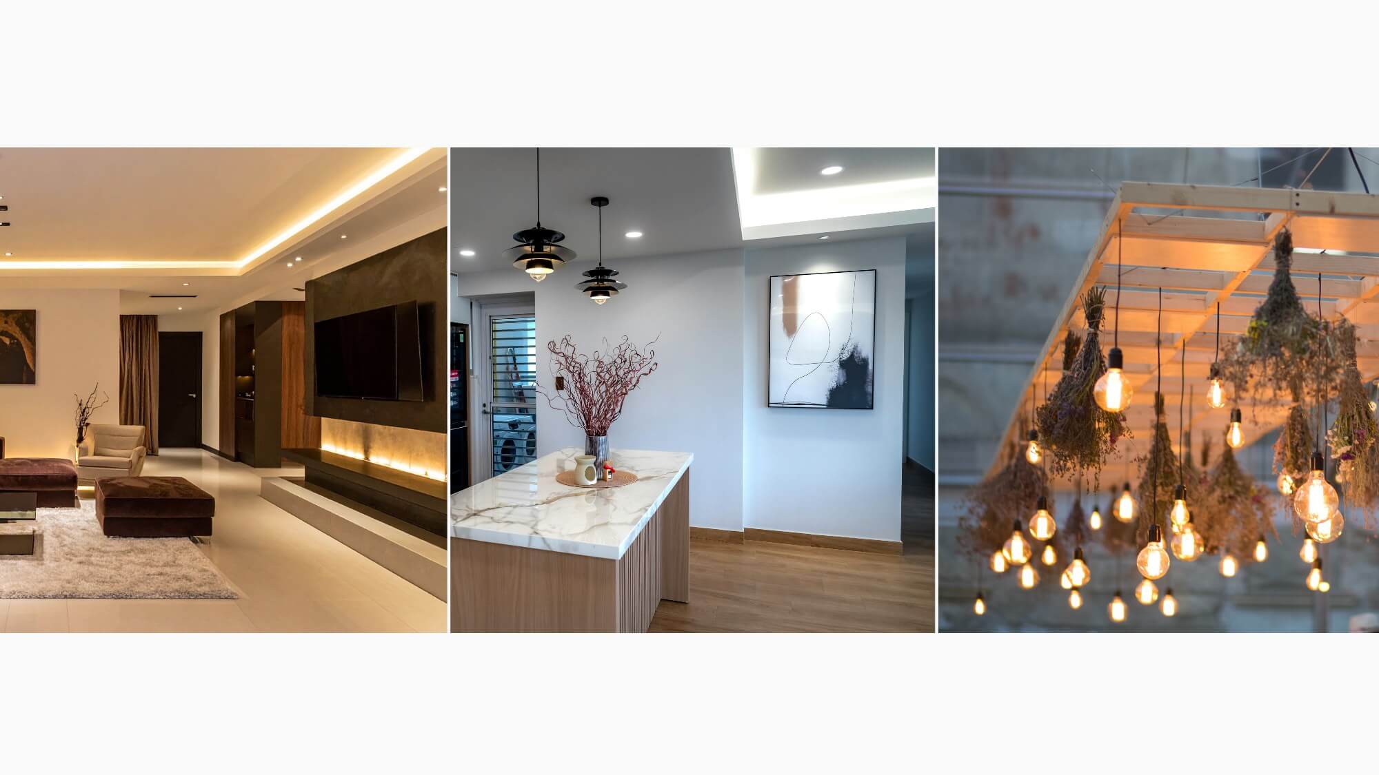 Eletricista certificado a instalar luminária LED moderna no teto - Serviço de instalações elétricas seguras Casa em Dia
